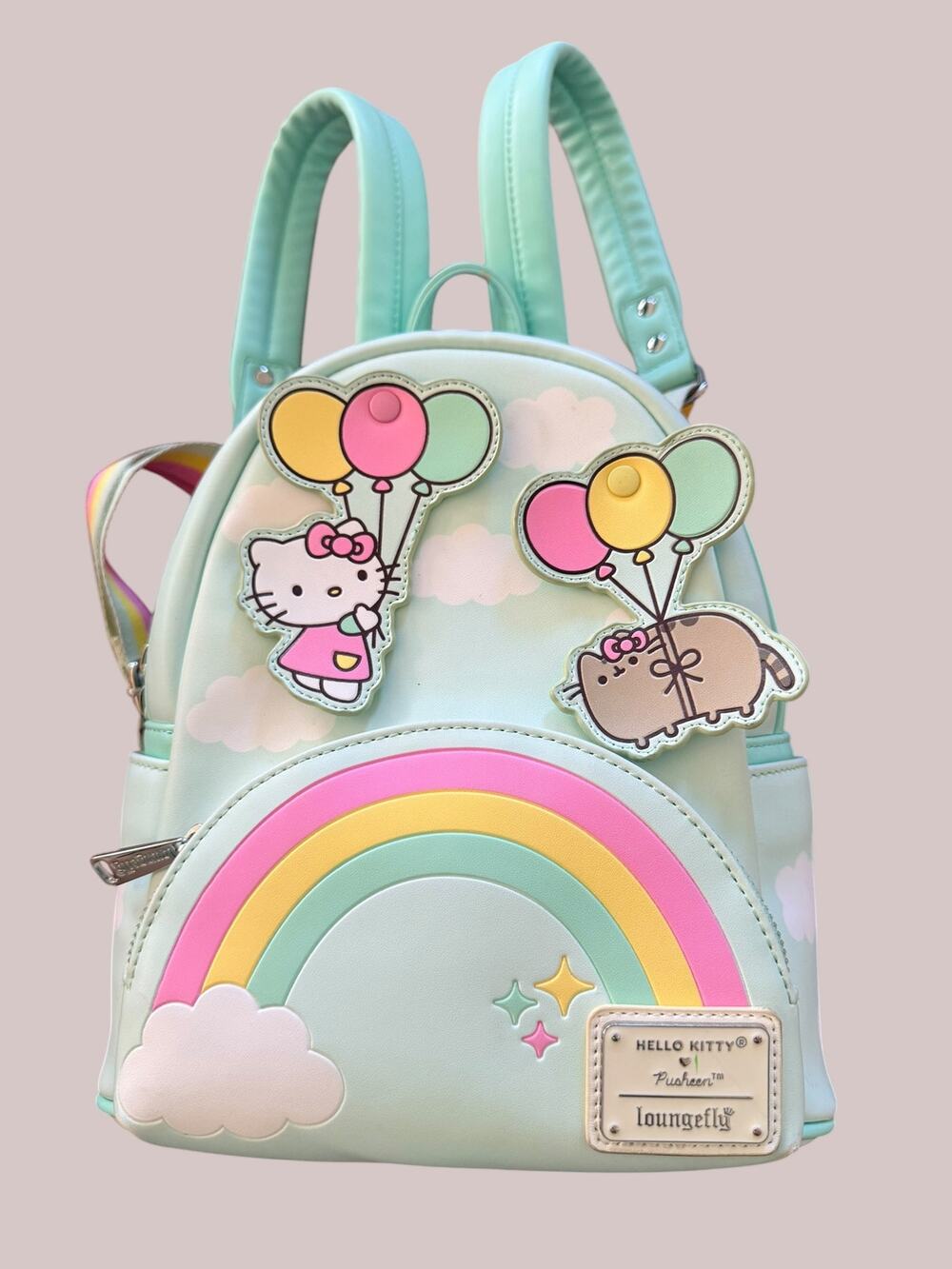 Loungefly Hello Kitty x Pusheen Balloons & Rainbow Mini Backpack